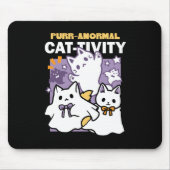 Purr-anormale Katzenbildung - Halloween-Katzen-Des Mousepad (Vorne)