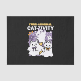 Purr-anormale Katzenbildung - Halloween-Katzen-Des Seidenpapier