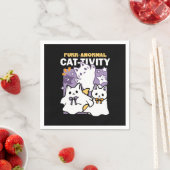 Purr-anormale Katzenbildung - Halloween-Katzen-Des Serviette (Beispiel)