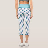 PURR BABY "BLUE" CUSTOM HIGH-WAISTED CAPRI PANTS (Rückseite)