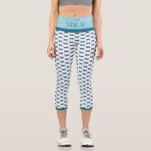 PURR BABY "BLUE" CUSTOM HIGH-WAISTED CAPRI PANTS LEGGINGS (Vorderseite)