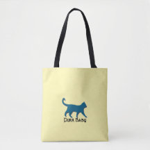 "PURR BABY - LEMON - TOTE BAG"