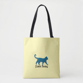 "PURR BABY - LEMON - TOTE BAG" TASCHE