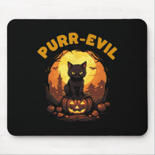 Purr-böse Spuk Katze Halloween Mousepad