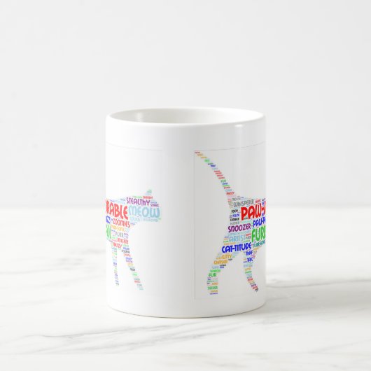 Purr-Dorable Cat Verwandlungstasse (Mittel)