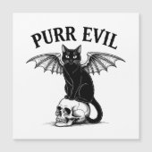 Purr Evil Cat Magnetkarte (Vorderseite)