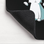 Purr Evil Devil Cat Happy Halloween Cat Angel Devi Mousepad (Ecke)