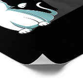 Purr Evil Devil Cat Happy Halloween Cat Angel Devi Poster (Ecke)