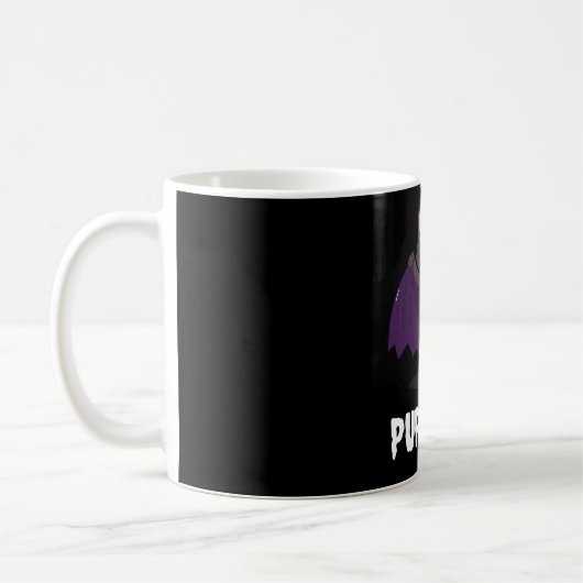 Purr Evil Funny Halloween Cat Vampire Cat Bat Cat Kaffeetasse (Links)
