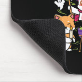 Purr Evil Halloween Katzen Hexen Spaß spuke Katzen Mousepad (Ecke)