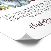 Purr-Fect Baby Shower Schnuller Jagdspiel Poster (Ecke)