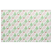 Purr fect Christmas Fun Paw Print Trees & Wreaths Stoff (Fat Quarter (45,7 x 55,9 cm))