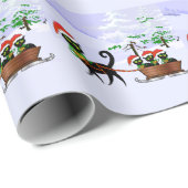 Purr fect Christmas Kittens Geschenkpapier (Rolleneckpunkt)