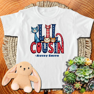 Purr-Fect Cousin Kitty Cat Matching Family T-Shirt