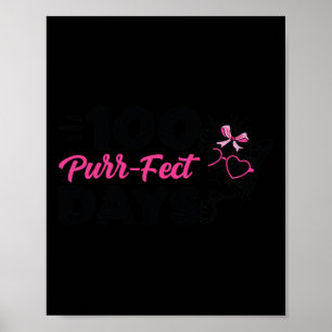 Purr-fect Days Niedlich Cat Student Schulspass Kit Poster