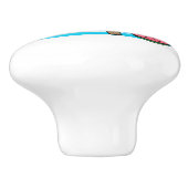 Purr-fect-Flussboot Keramikknauf (Seitenansicht)