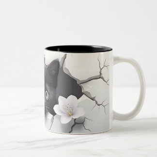 Purr-fect-Geschenk für Katzen-Liebhaber Zweifarbige Tasse