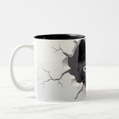 Purr-fect-Geschenk für Katzen-Liebhaber Zweifarbige Tasse (Links)