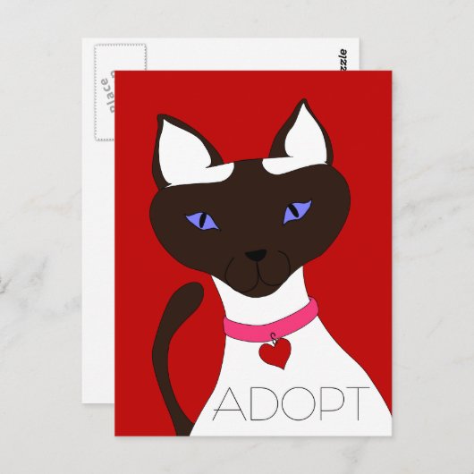 Purr-fect Moira ADOPTIER Postcard Postkarte (Vorne/Hinten)