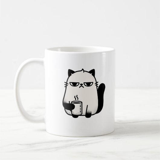 Purr-fect Morning Begleiter: Grumpy Cat Coffee Tas Kaffeetasse (Links)