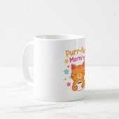 Purr-fect Morning Cat Coffee Mug – Cute Cat Lover Kaffeetasse (Vorderseite Links)