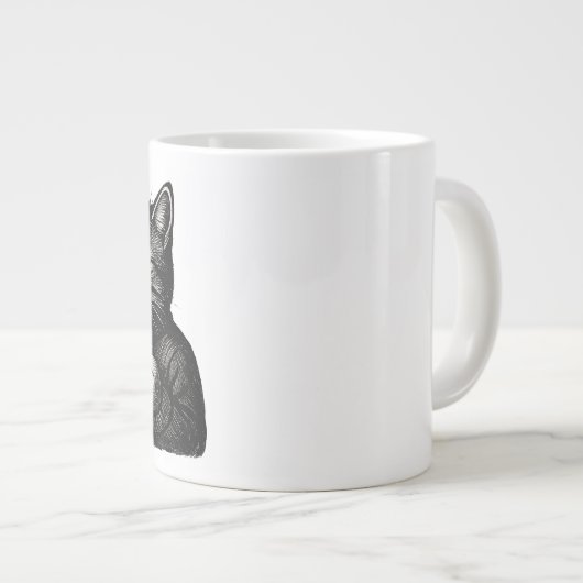 Purr-fect Mornings-Tasse Jumbo-Tasse (Vorderseite Rechts)