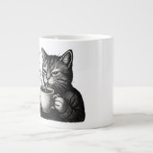 Purr-fect Mornings-Tasse Jumbo-Tasse (Vorderseite)