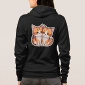 “Purr-fect Pair” “Double the Whiskers, Double the  Hoodie (Rückseite)