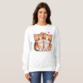 “Purr-fect Pair” “Double the Whiskers, Double the Sweatshirt (Vorne ganz)