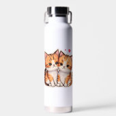 “Purr-fect Pair” “Double the Whiskers, Double the Trinkflasche (Vorne)