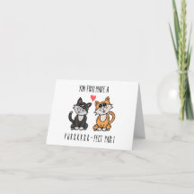 Purr-fect Pair Niedliche Hochzeitkarte