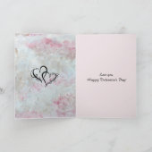 Purr-Fect Partner handgemalt Katze Valentinstag Karte (Innenseite)