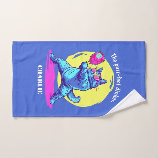 Purr-fect Pickleball Champ Handtuch (Handtuch)