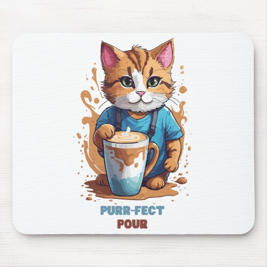 Purr-fect Pour Mousepad (Vorne)