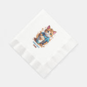 Purr-fect Pour Serviette (Ecke)