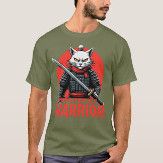 Purr-fect Samurai Warrior Cat - Fierce Feline T-Shirt