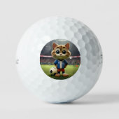 "Purr-fect-Striker: Die 3D-Fußball-Katze" Golfball (Vorderseite)