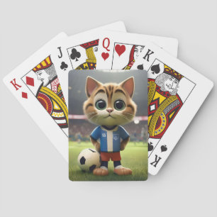 "Purr-fect-Striker: Die 3D-Fußball-Katze" Spielkarten