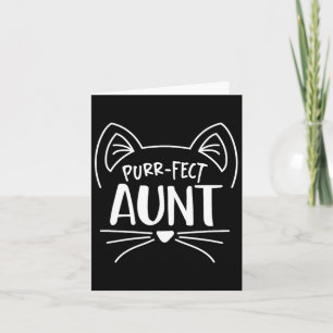 Purr-fect Tante Gift Tanten Cat Lovers Karte