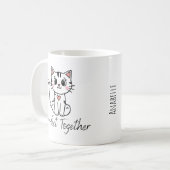 Purr fect Together Valentine's Day Tasse (Vorderseite Links)