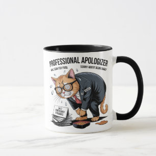 Purr-fectly Sorry: Professional Apologizer Cat Tasse