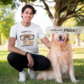 Purr-fein koffeinierte Funny Cat Baby T-shirt