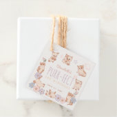 Purr-fekte Niedliche Katzen Blumenmädchen 1. Gebur Geschenkanhänger (Beispiel)