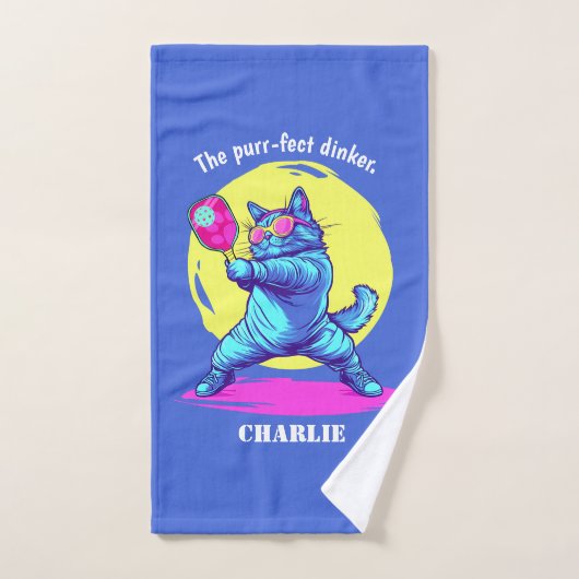Purr-fekter Pickleball-Champion Handtuch (Handtuch)