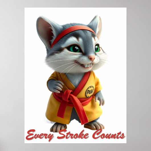 Purr‑fessional Painter Poster (Vorne)