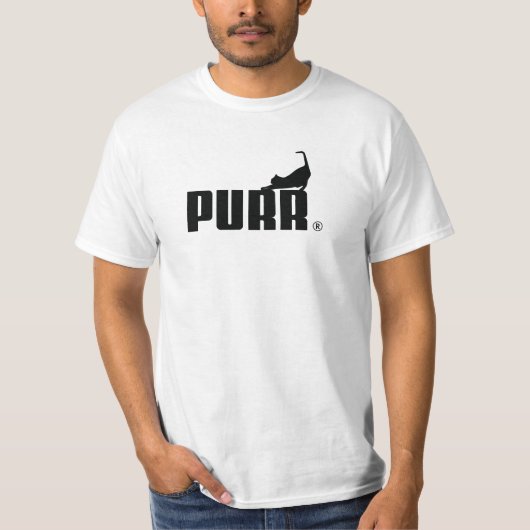 PURR in schwarz oder weiß T-Shirt (Vorderseite)