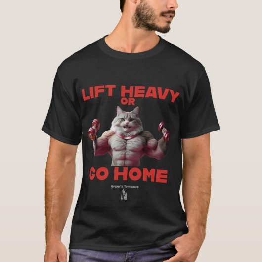 Purr-intensives Training: Heavy oder Go Zuhause Gy T-Shirt (Vorderseite)