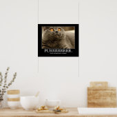 Purr ist der universelle Klang für die Friedensarb Poster (Küche)