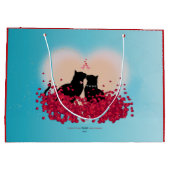 Purr Liebe - Kiss Gift Bag Große Geschenktüte (Rückseite)