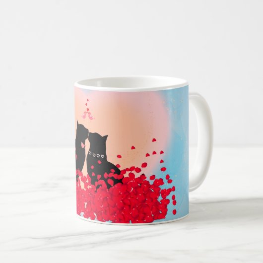Purr Liebe - Kiss Gift Bag Kaffeetasse (VorderseiteRechts)